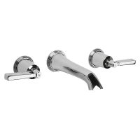 Empire Wall Mounted 3 Hole Basin Mixer