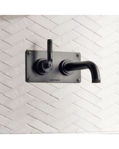 Haus Modernist Single Lever Wall Mounted Basin Mixer - Right Hand