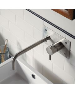 Hudson Wall mounted single lever basin mixer