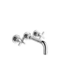 Novara Wall Mounted 3 Hole Basin Mixer