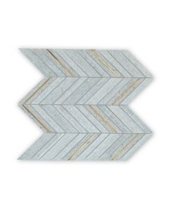 Savoy Gray Chevron Mosaic